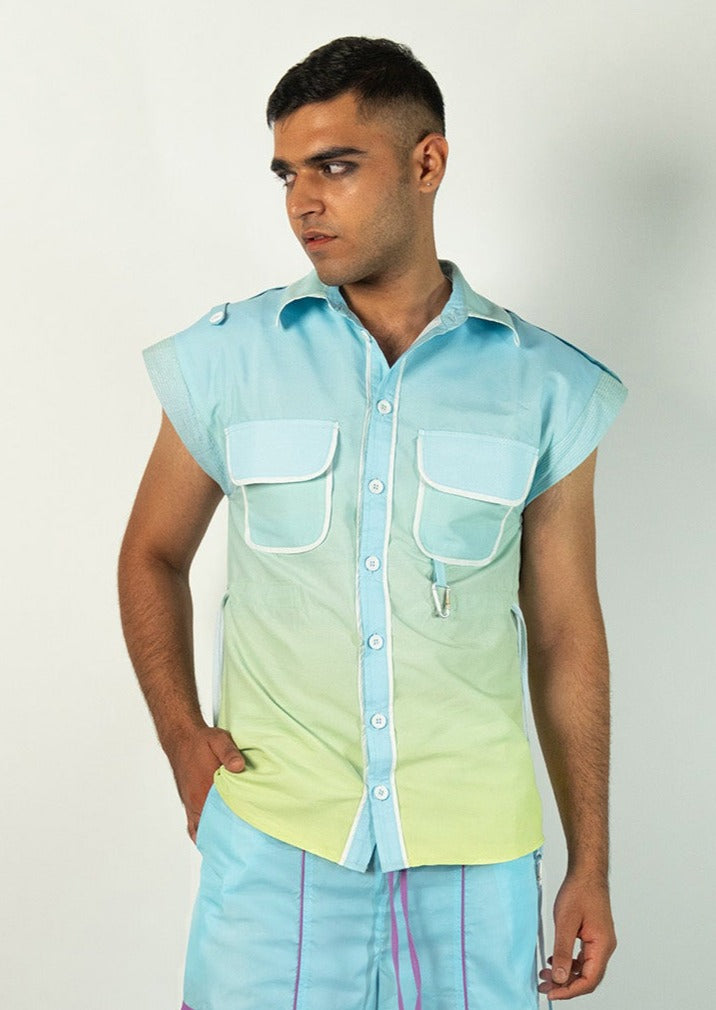 Seafoam Drawcord Shirt