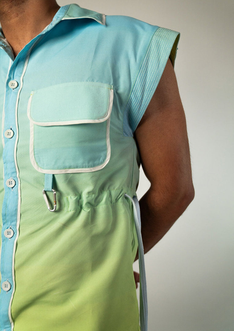 Seafoam Drawcord Shirt