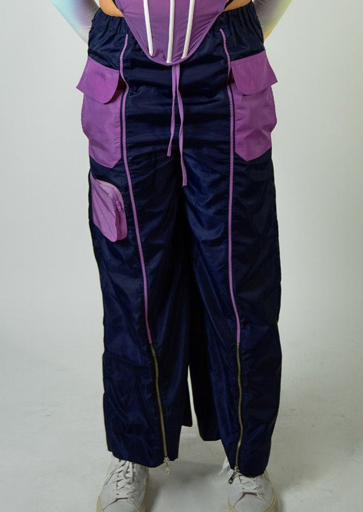 Marine Plum Volume Pants