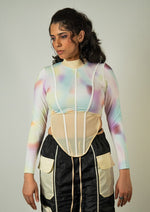 Load image into Gallery viewer, Spectrum Netted Corset Top
