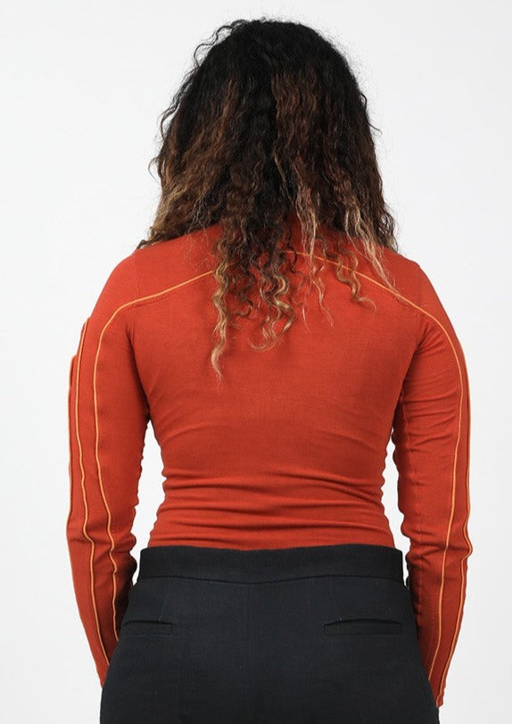 Cinnamon Swirl Stretch Top